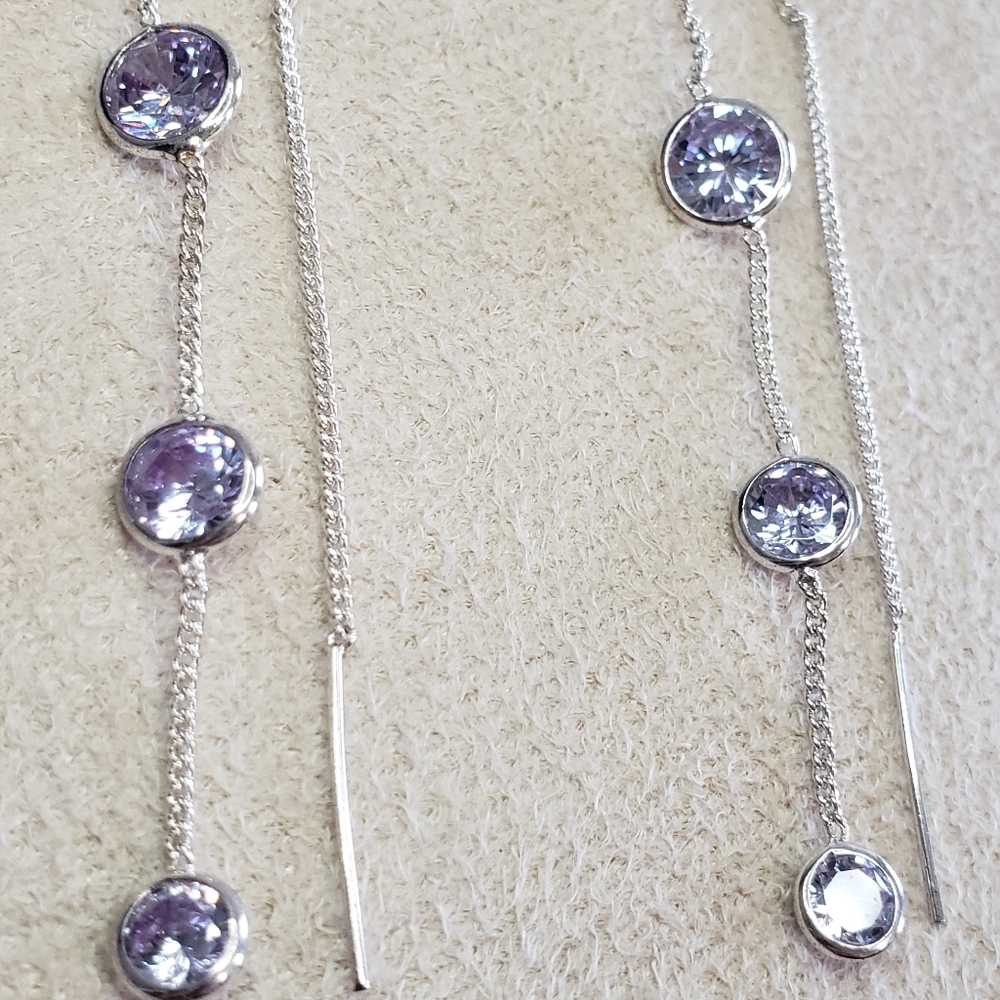 Silver Threader Earrings